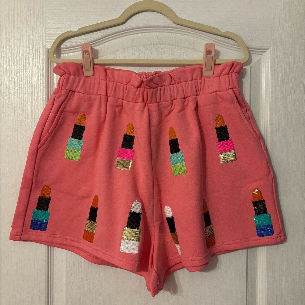 Queen of Sparkles Lipstick Shorts
